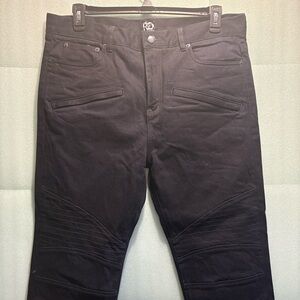 Men's Reinforced Technical Black Straight Jeans.